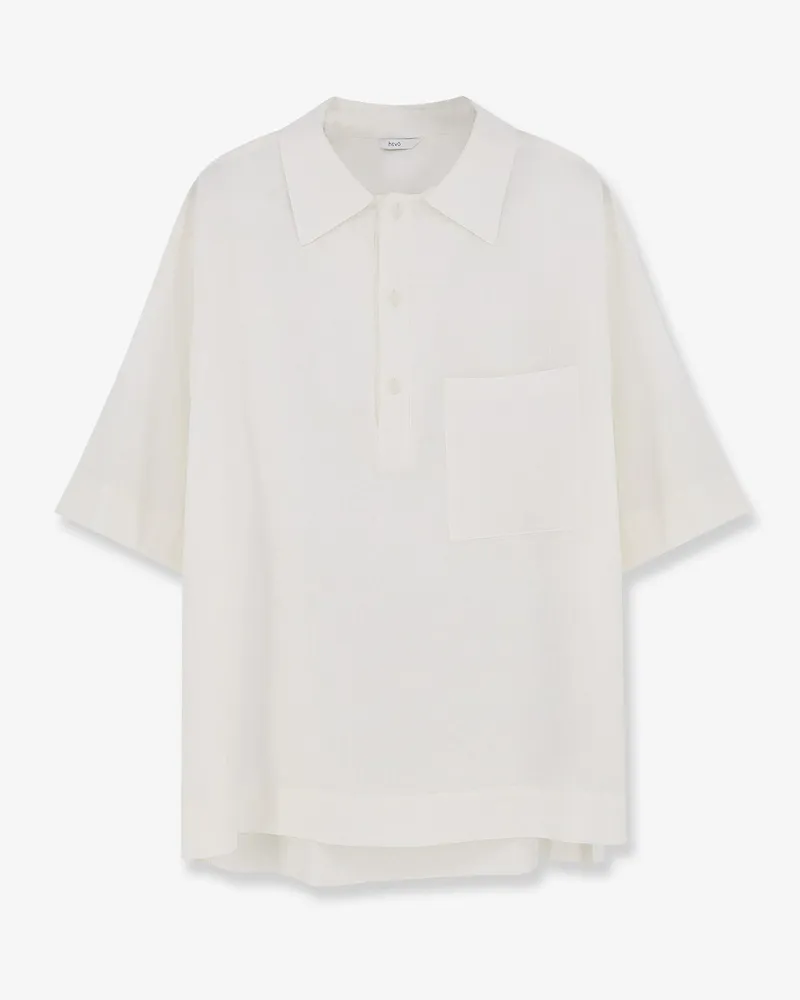 Hevò Montursi linen and viscose shirt -  - gender_Man White