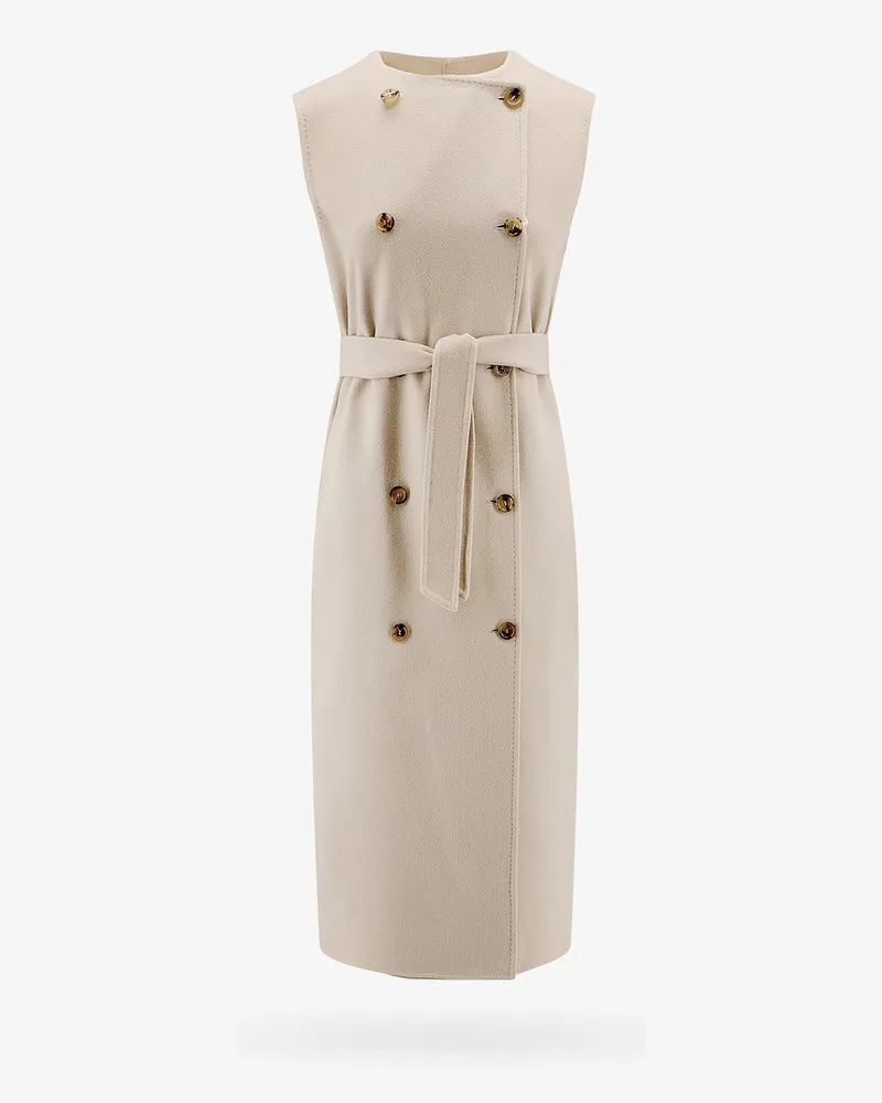 Max Mara Sleeveless wool and cashmere coat -  - gender_Woman Beige