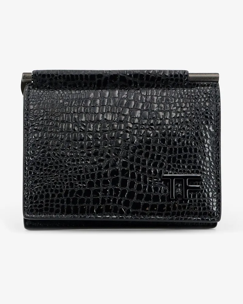 Tom Ford Goat leather card holder -  - gender_Man Black