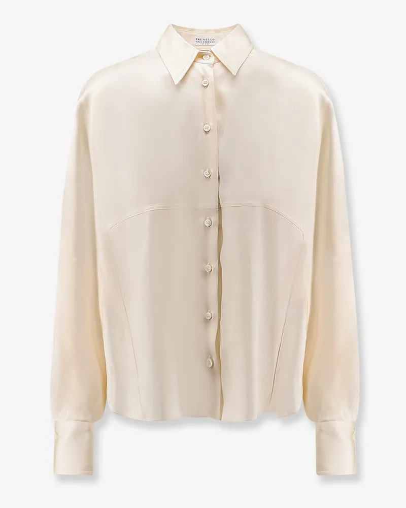 Brunello Cucinelli Silk shirt -  - gender_Woman Beige