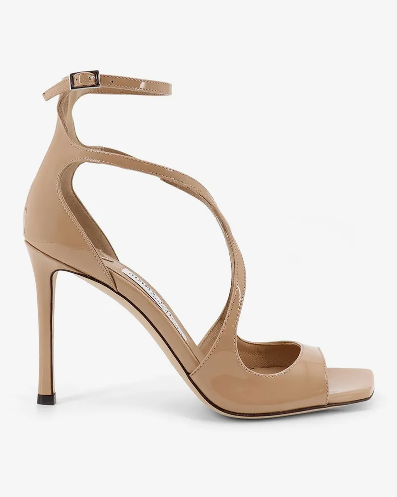 Jimmy Choo Azia 95 leather sandals -  - gender_Woman Beige