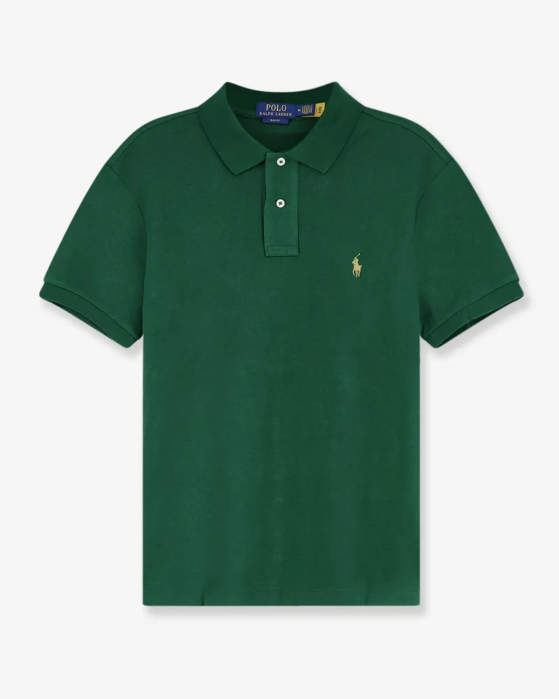 Ralph Lauren Cotton polo with front logo embroidery -  - gender_Man Green