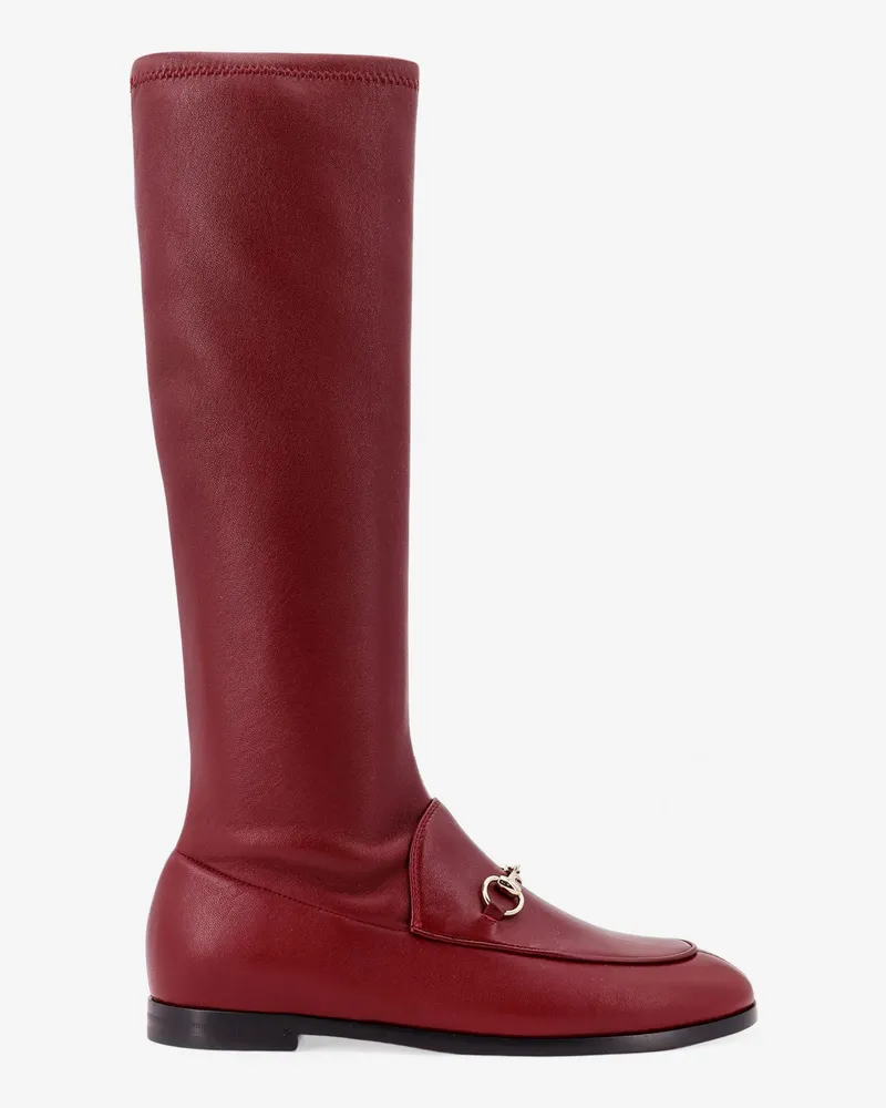 Gucci Jordaan leather boots -  - gender_Woman Red