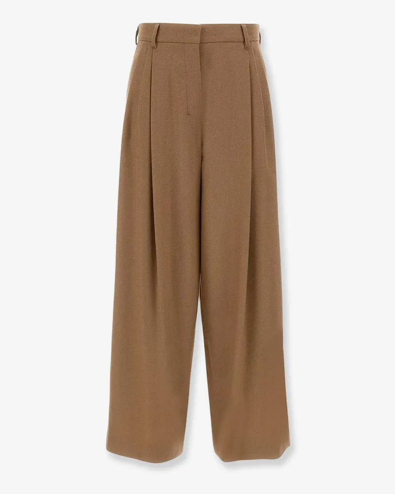 Max Mara Titty virgin wool trousers -  - gender_Woman Brown