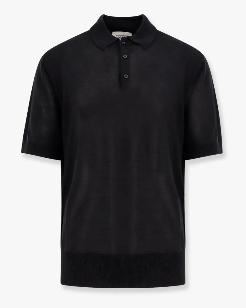 Laneus Knitted polo shirt with ribbed profiles -  - gender_Man 
