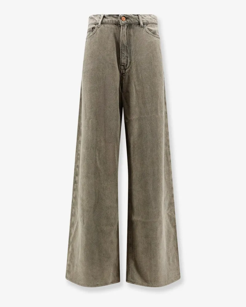 3x1 Washed-out denim Skater trousers -  - gender_Woman Grey