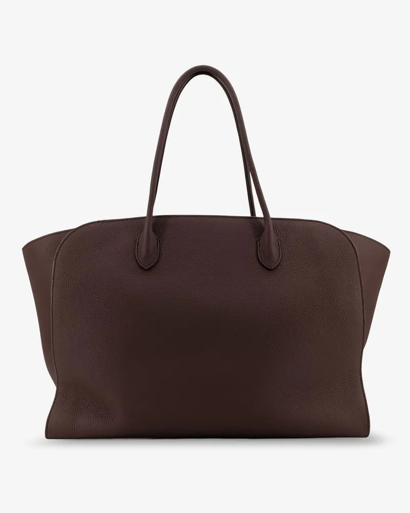 The Row Marlo hammered leather shoulder bag -  - gender_Woman Brown