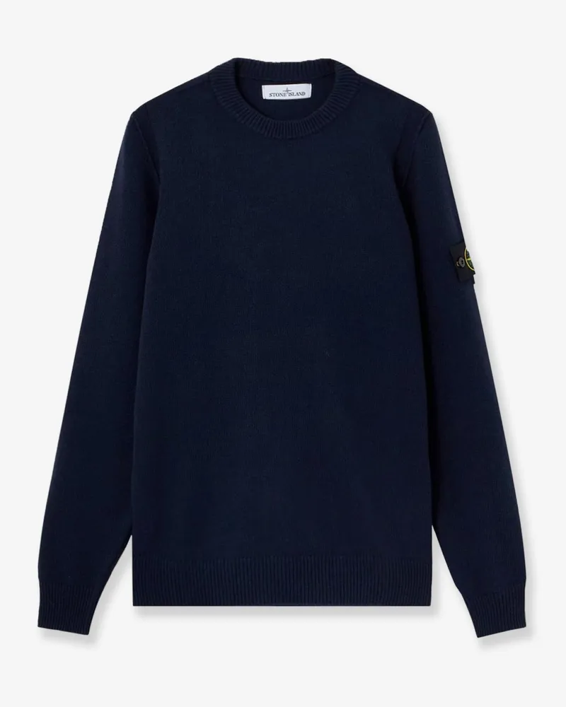 Stone Island Virgin wool blend sweater -  - gender_Man Blue
