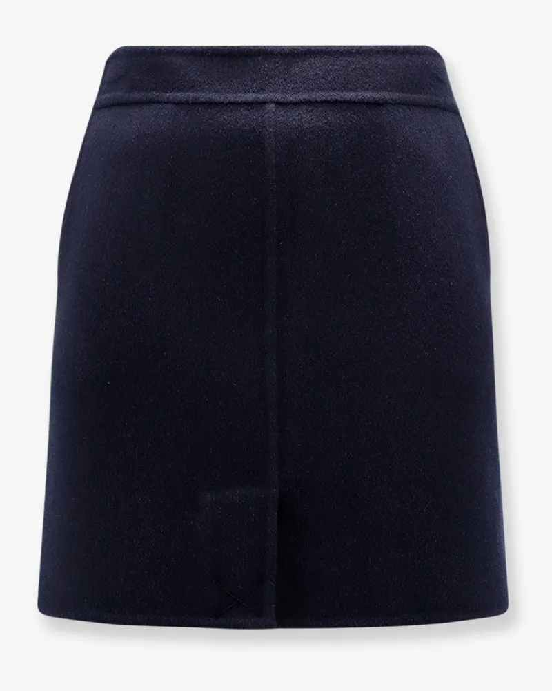 Semicouture Wool mini skirt -  - gender_Woman Blue