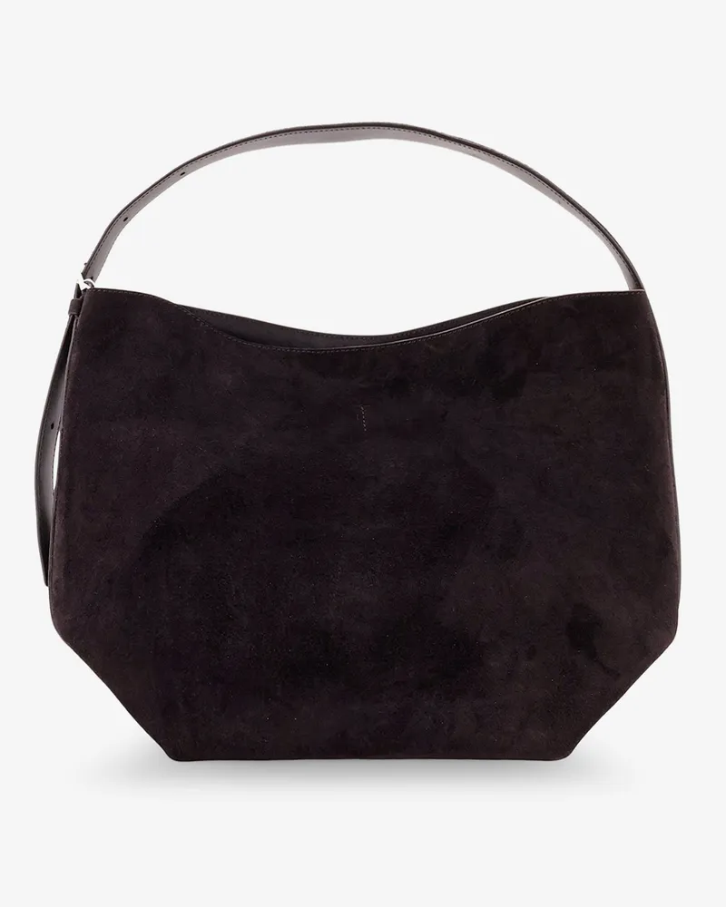 Totême Medium Belted suede shoulder bag -  - gender_Woman Brown