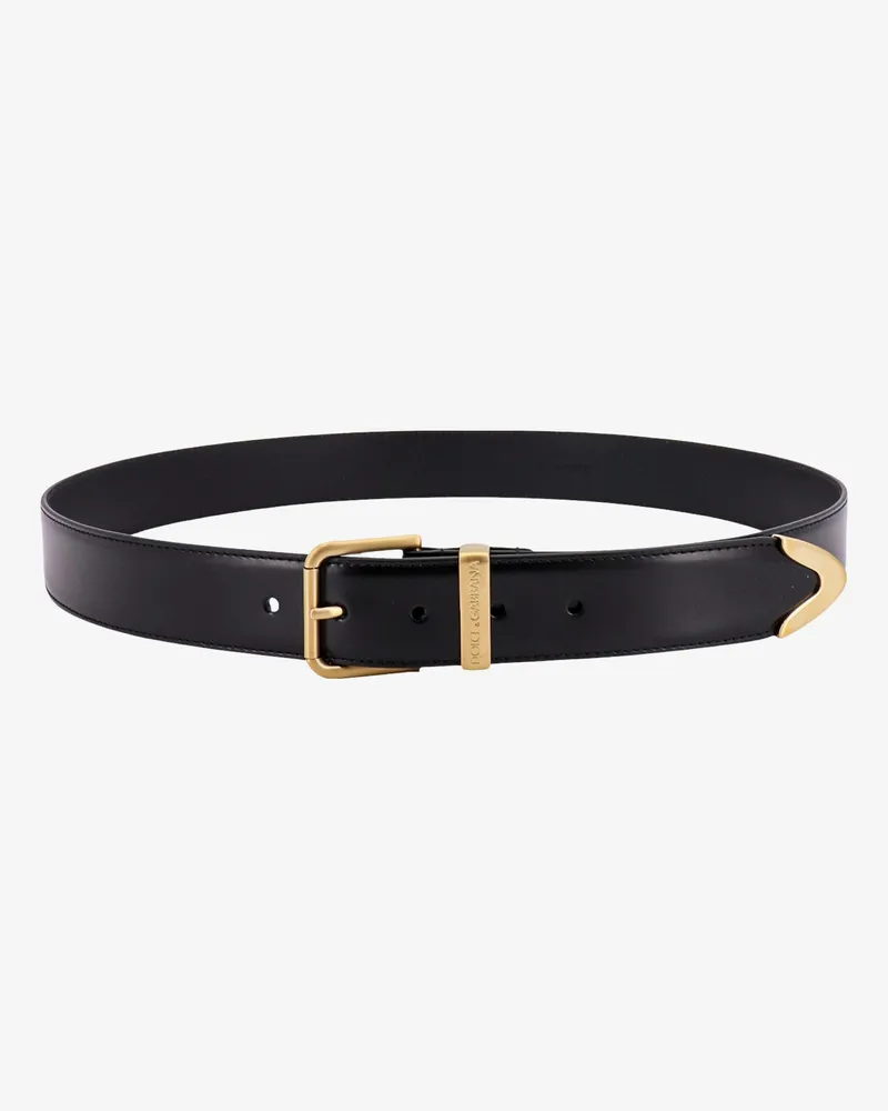Dolce & Gabbana Leather belt -  - gender_Man Black