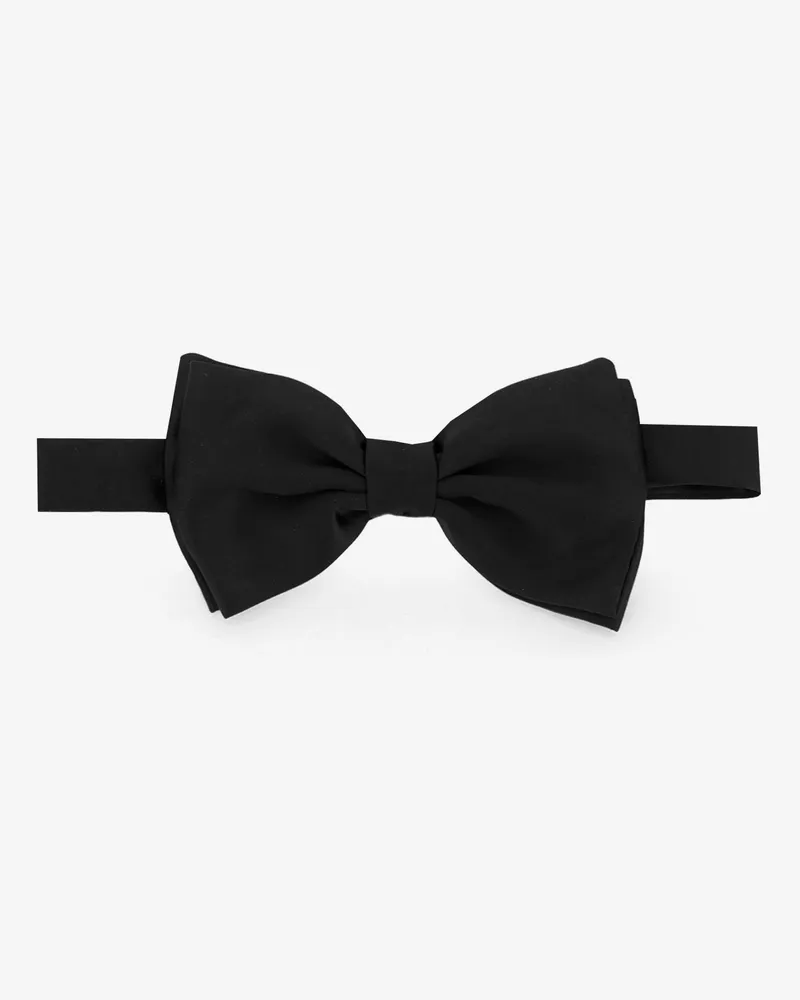 LARDINI Satin bow tie -  - gender_Man Black