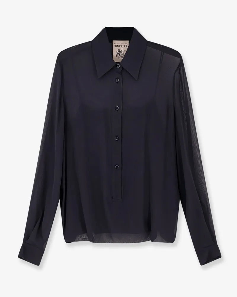 Semicouture Voile shirt with top -  - gender_Woman Black