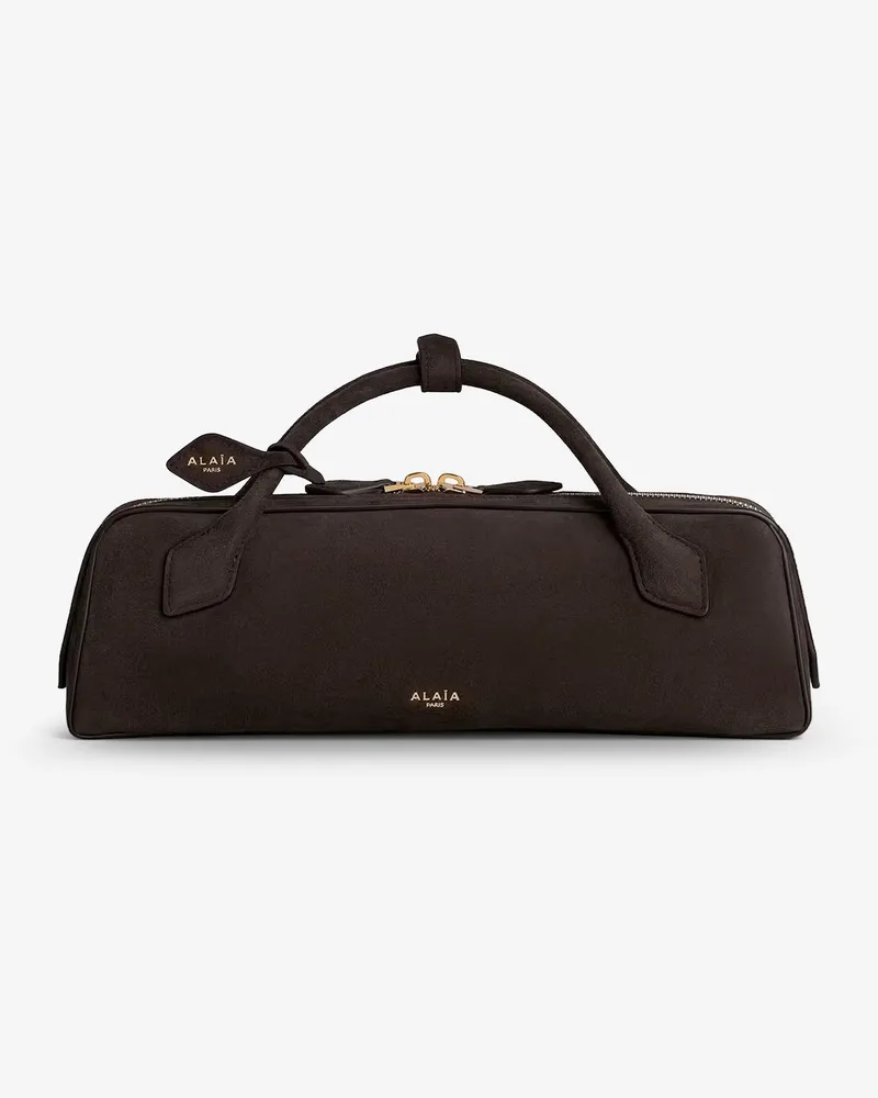 Alaïa Teckel Clutch suede handbag -  - gender_Woman Black