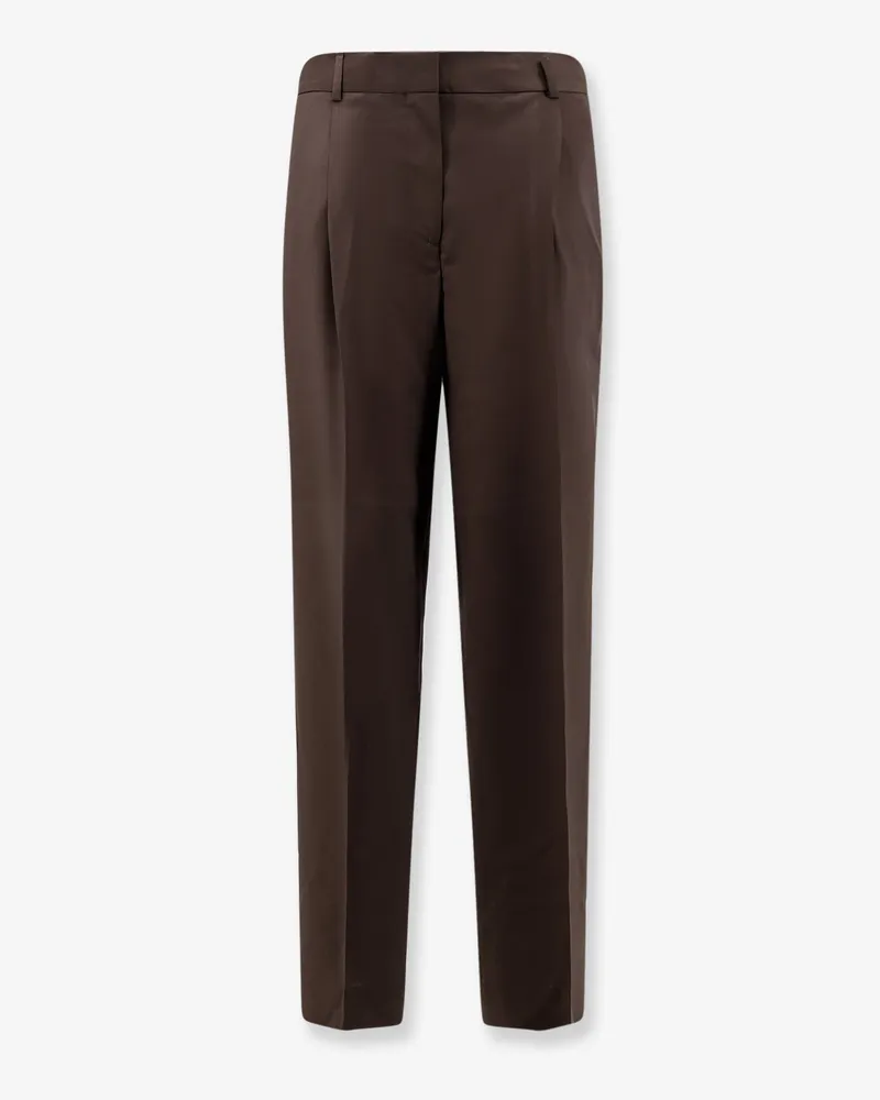Totême Wool trousers with pinces -  - gender_Woman Brown
