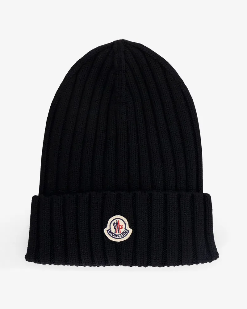 Moncler Beanie wool hat -  - gender_Woman Black