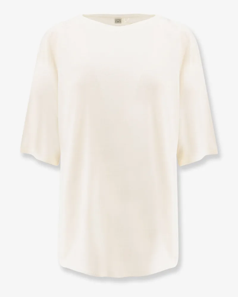 Totême Longline wool blend sweater -  - gender_Woman White