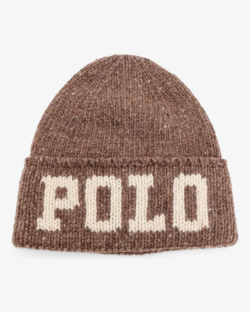 Ralph Lauren Wool blend hat with logo insert -  - gender_Man Brown