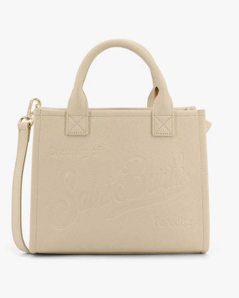 MC2 Saint Barth Vanity Bag Midi leather shoulder bag -  - gender_Woman White