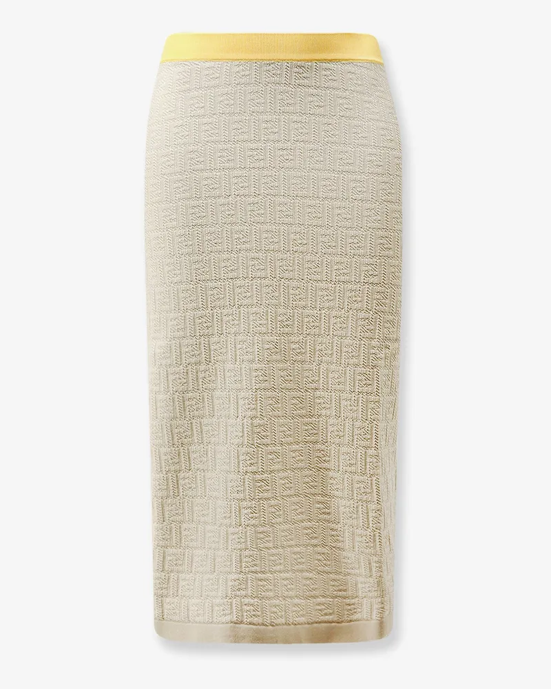 Fendi FF Color Block skirt -  - gender_Woman Beige