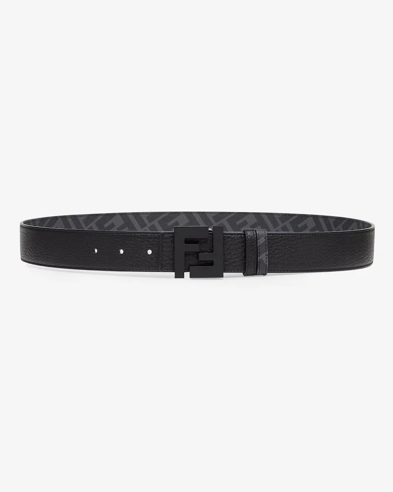 Fendi FF reversible leather belt -  - gender_Man Black