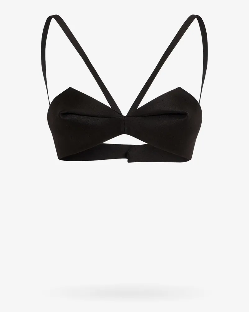 Versace Pleated bustier top -  - gender_Woman Black