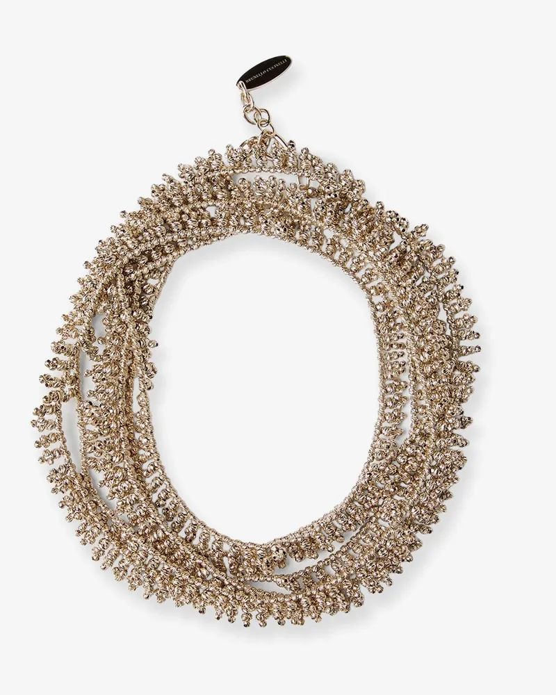 Brunello Cucinelli Knotted silver bracelet -  - gender_Woman Silver