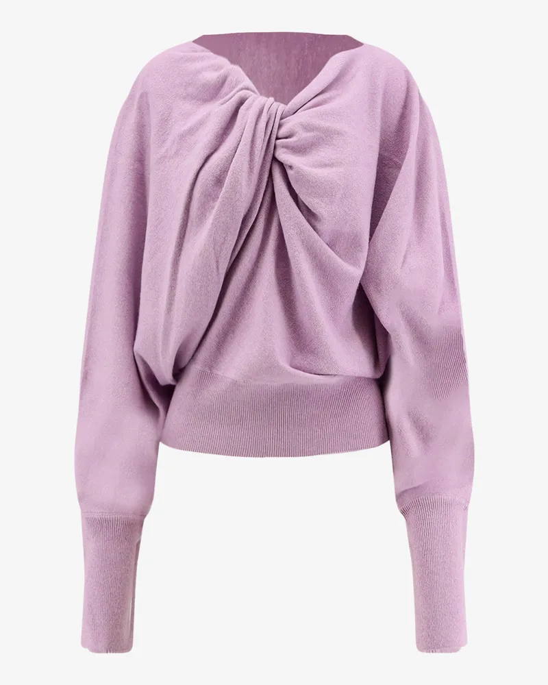 Alberta Ferretti Wool, silk and cashmere sweater -  - gender_Woman Purple