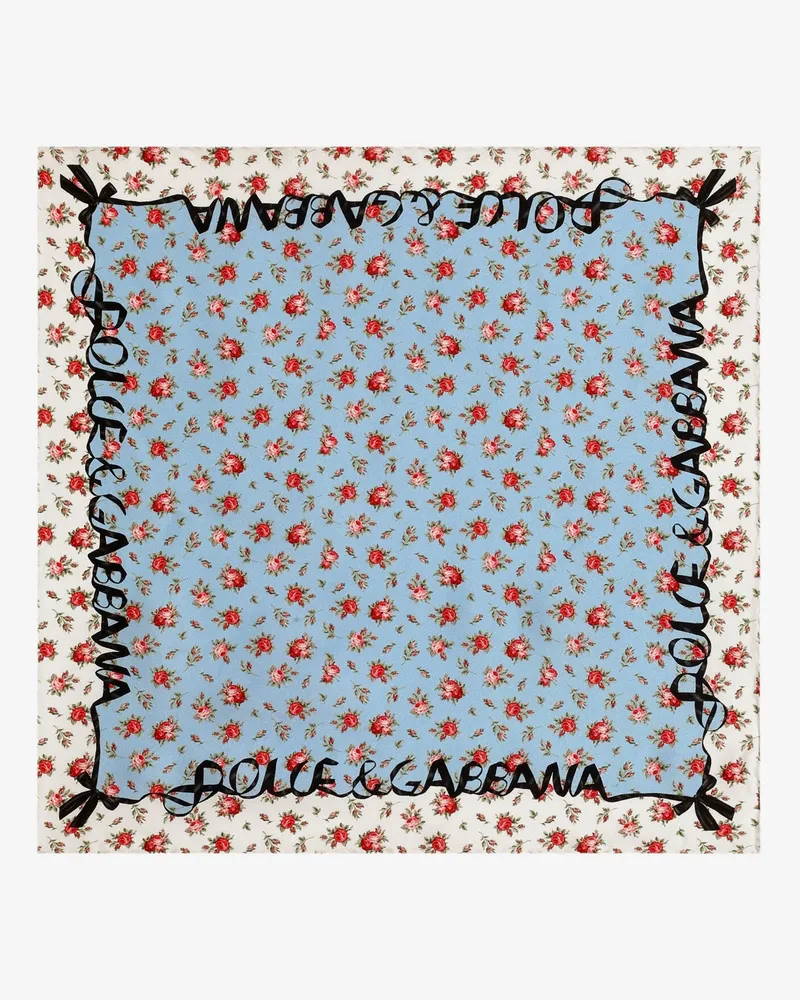 Dolce & Gabbana Silk foulard -  - gender_Woman Blue