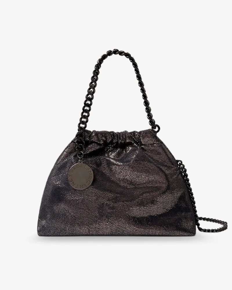 Stella McCartney Falabella Eco Shiny Dotted Chamois Fabric Shoulder Bag -  - gender_Woman Black