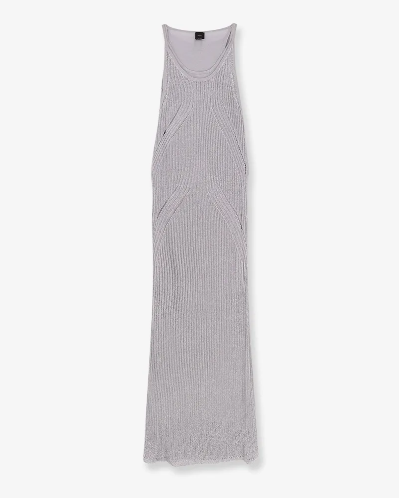 Pinko Nelson viscose and metallised fibre long dress -  - gender_Woman Silver
