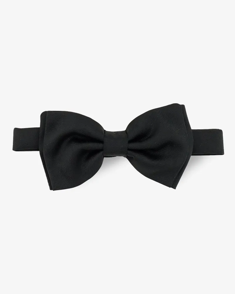 LARDINI Stretch wool bow tie -  - gender_Man Black