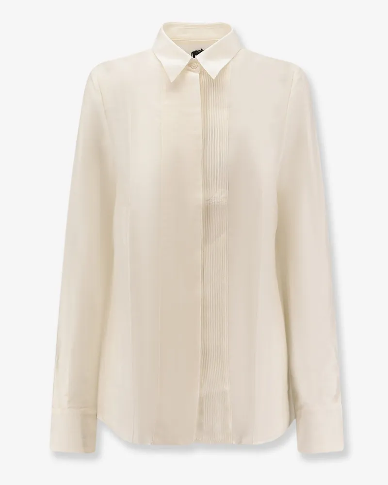 HUGO BOSS Bisina Wednesday lyocell, silk and wool shirt -  - gender_Woman White