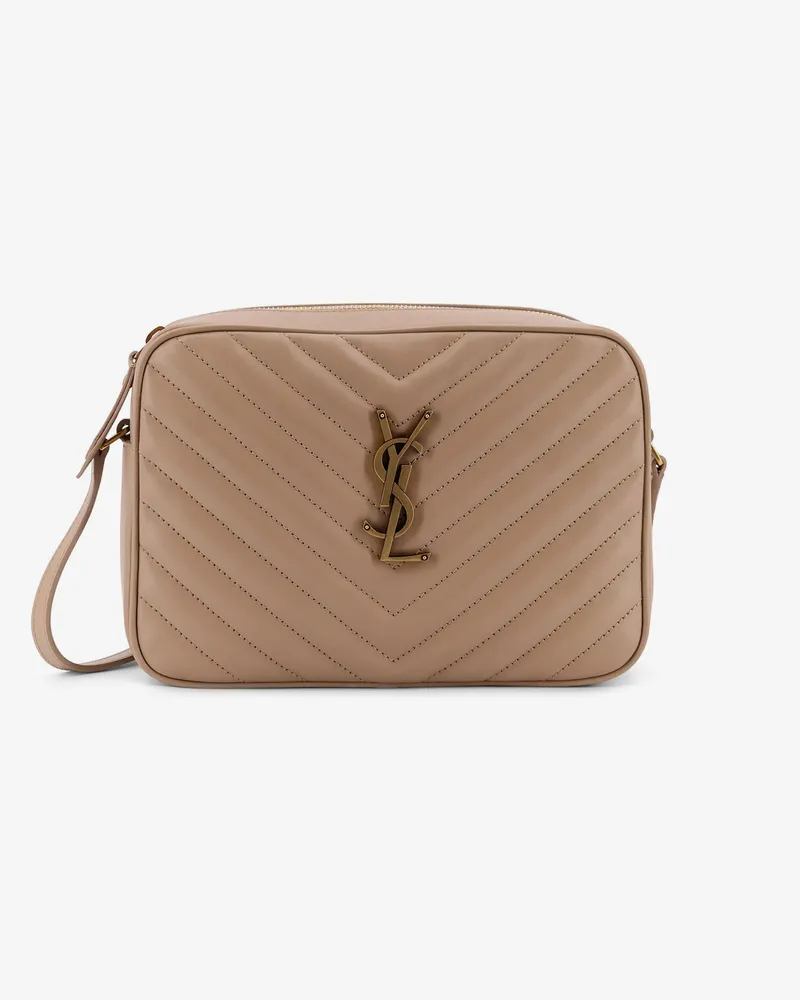Saint Laurent Quilted leather Lou camera bag -  - gender_Woman Beige