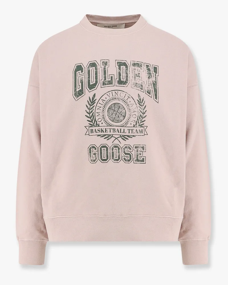 Golden Goose M's nelson organic cotton with frontal logo -  - gender_Man Pink