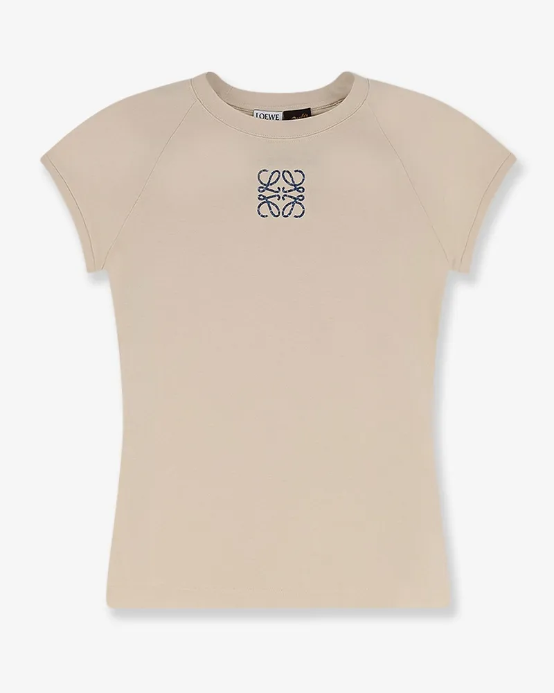 Loewe Paulas Ibiza cotton t-shirt -  - gender_Woman Beige
