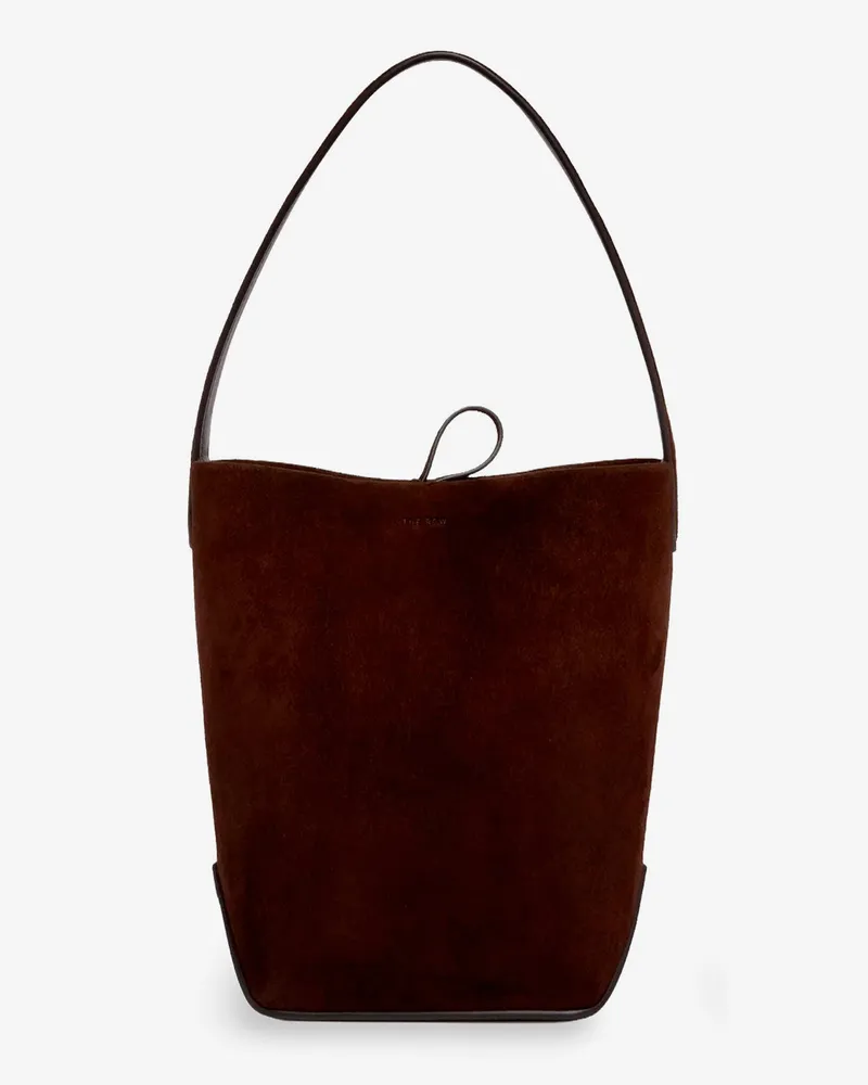 The Row N/S Park Tote Edge suede shoulder bag -  - gender_Woman Brown