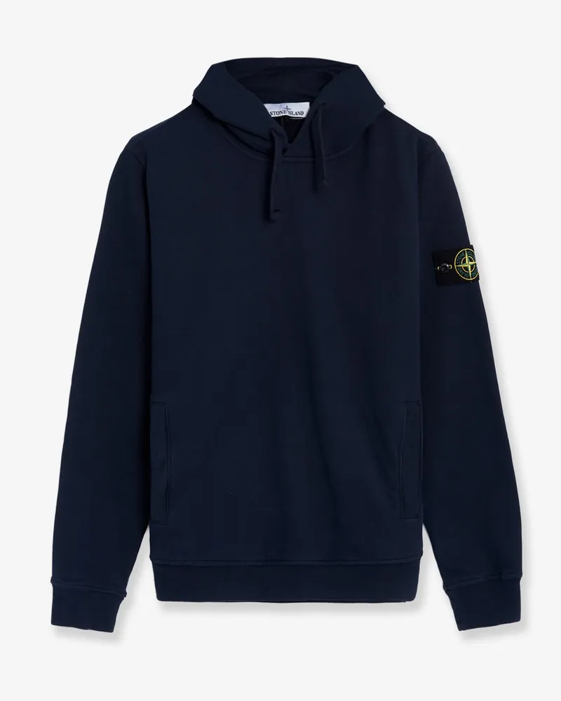 Stone Island Organic cotton hooded sweatshirt -  - gender_Man Blue