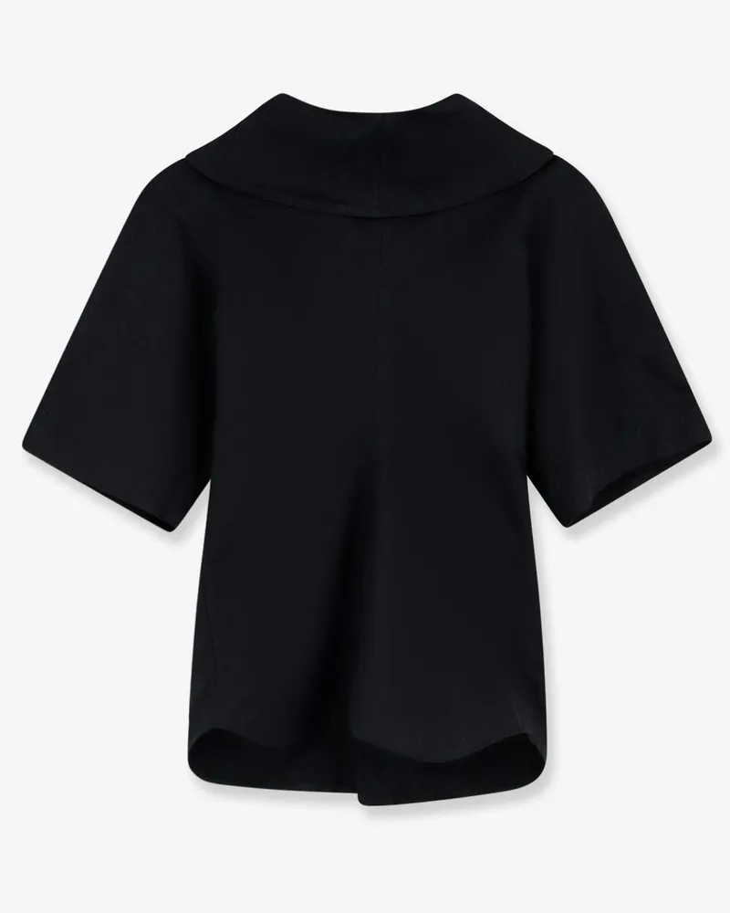 Bottega Veneta Compact cotton canvas shirt with Square Knot buttons -  - gender_Woman Black