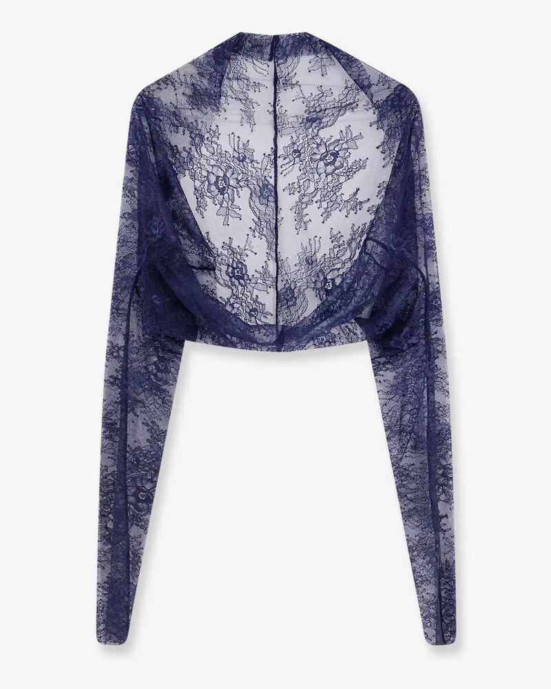 Alberta Ferretti Lace Shrug -  - gender_Woman Blue