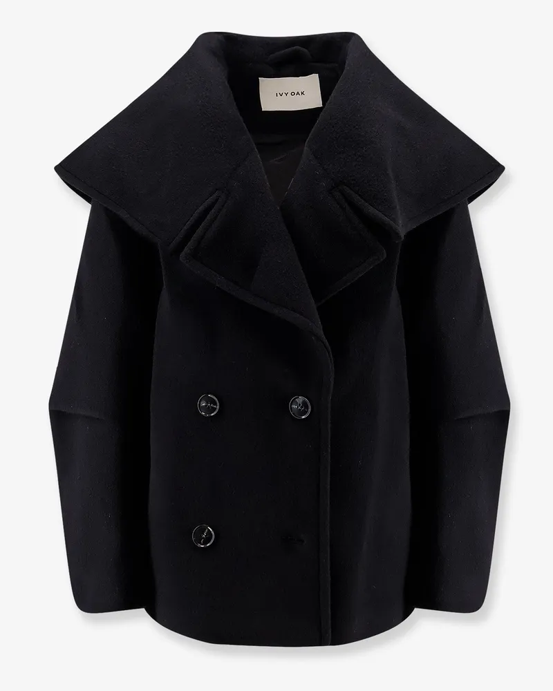 IVY & OAK Jetta responsible virgin wool peacoat -  - gender_Woman Black