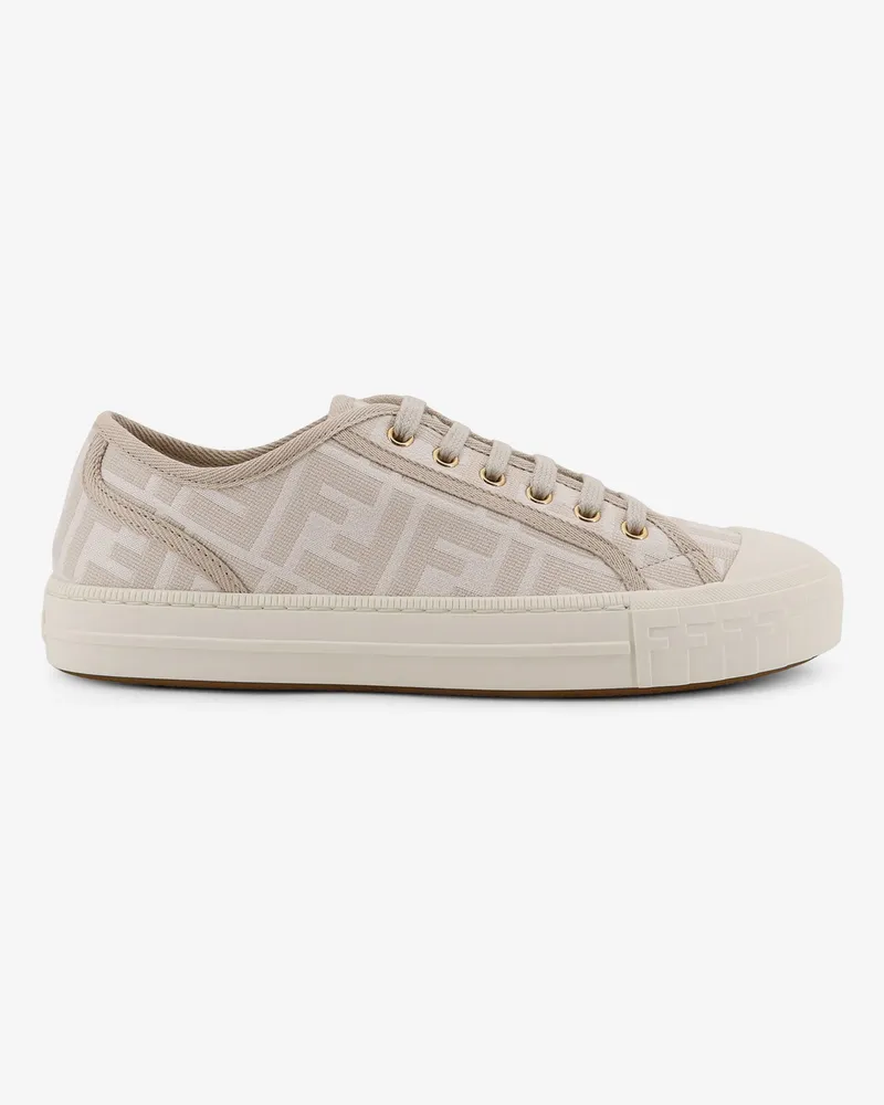 Fendi Domino FF fabric sneakers -  - gender_Woman Beige