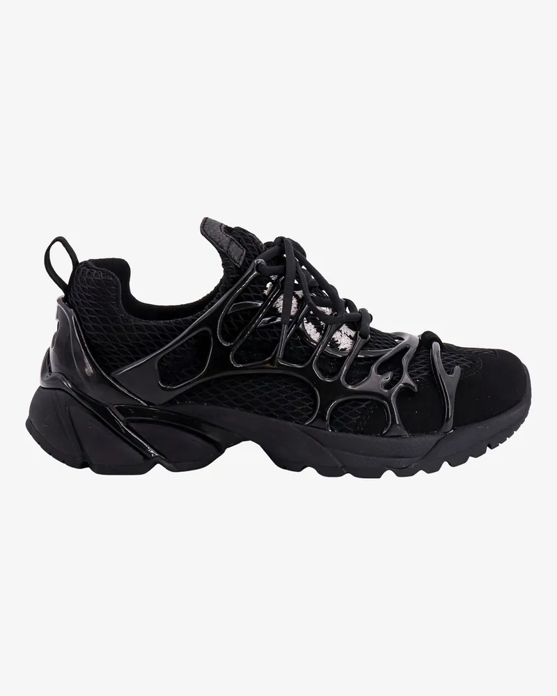 44 LABEL GROUP Mesh sneakers with embossed rubber detail -  - gender_Man Black