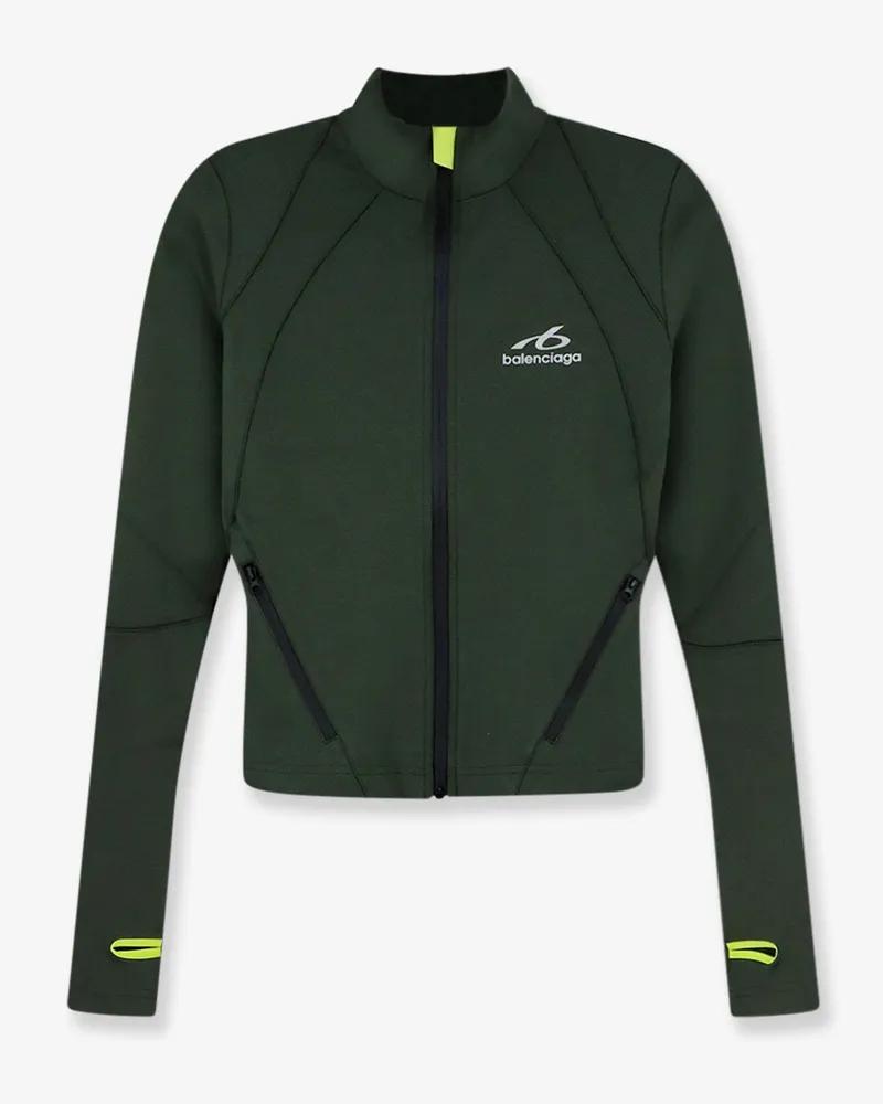 Balenciaga Fitted Zip-Up sweatshirt -  - gender_Woman Green