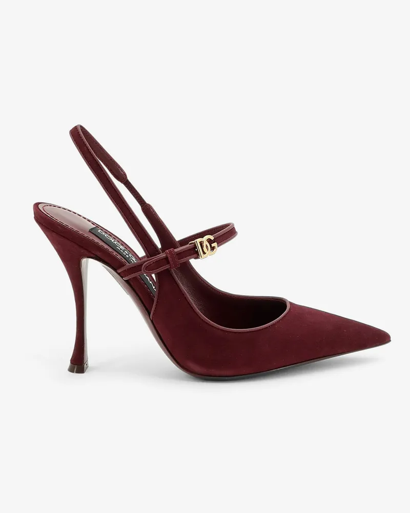Dolce & Gabbana Suede décolleté -  - gender_Woman Red