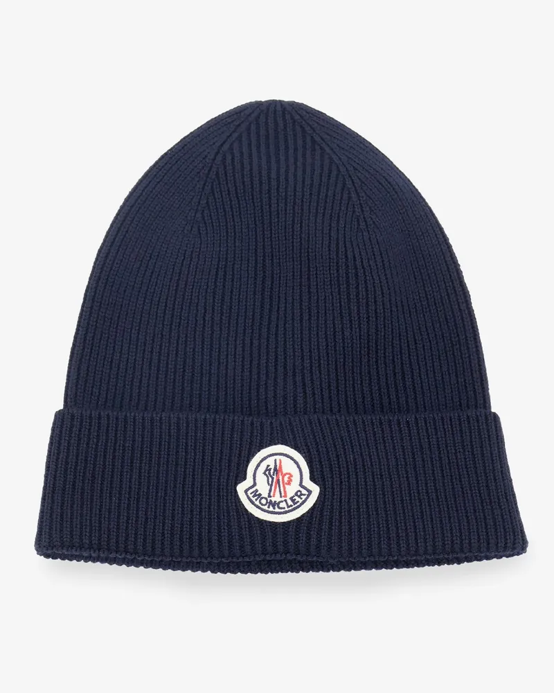 Moncler Responsible virgin wool hat -  - gender_Man Blue