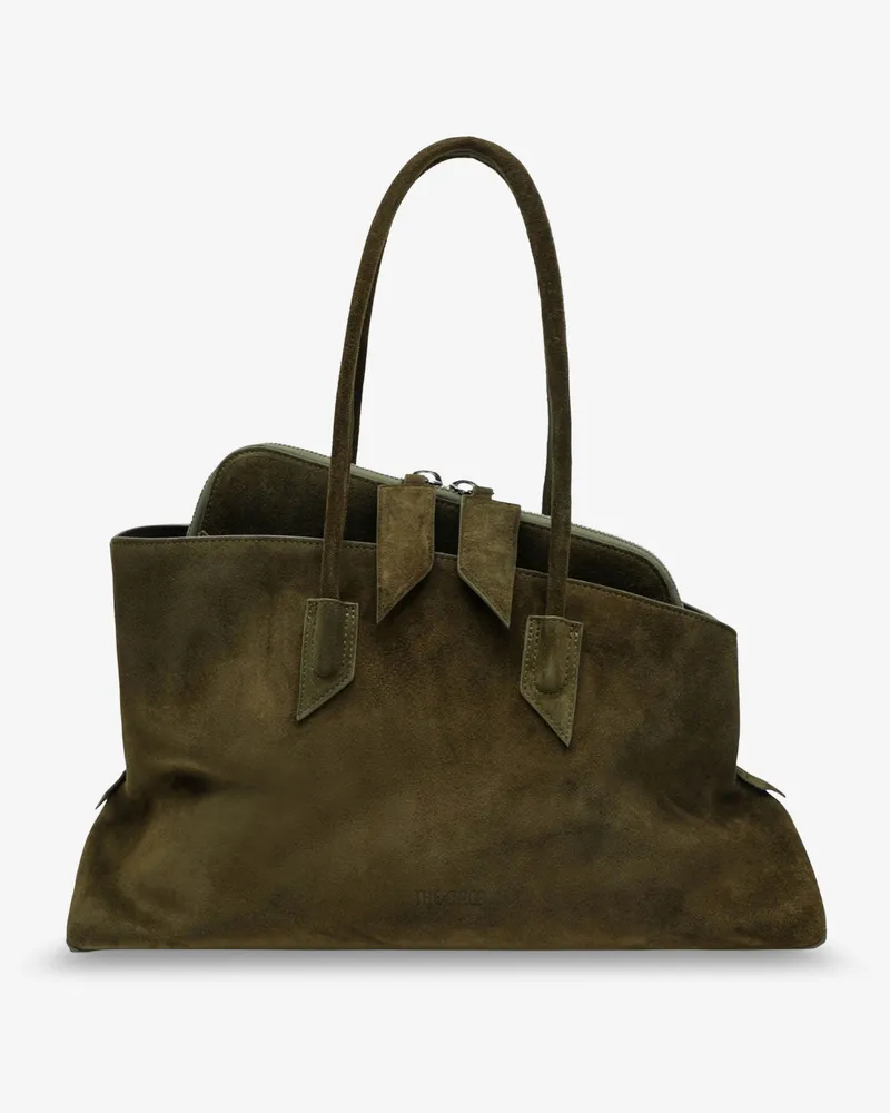 ATTICO La Passeggiata suede shoulder bag -  - gender_Woman Green