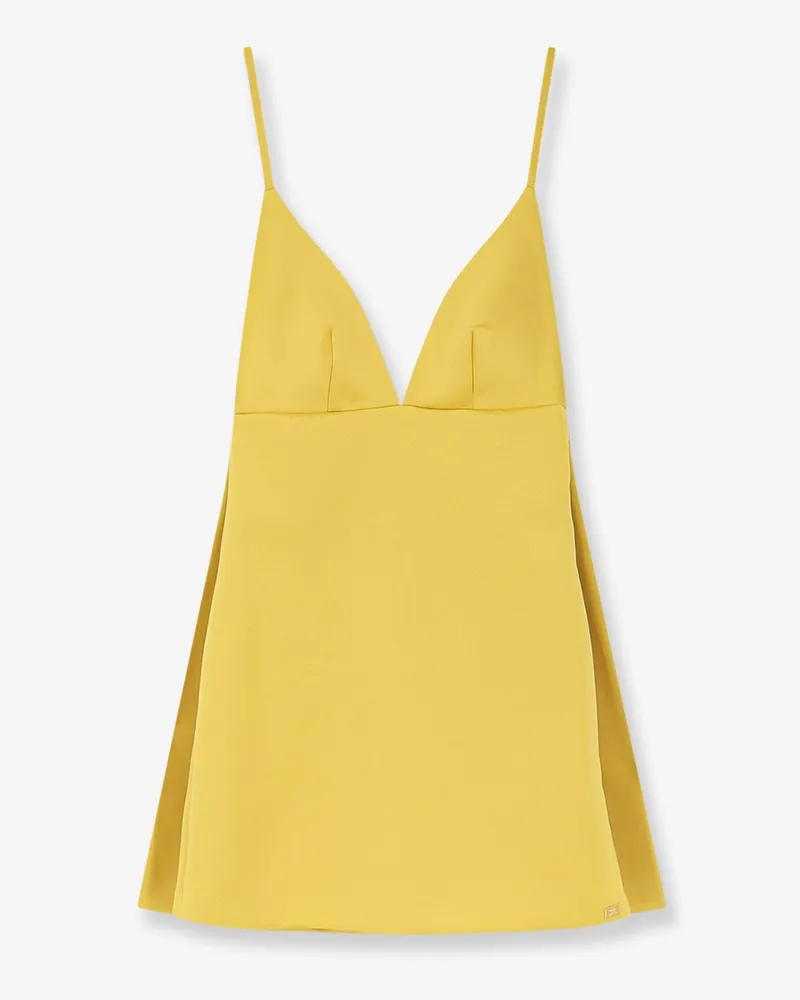 Elisabetta Franchi Daily satin mini dress -  - gender_Woman Yellow
