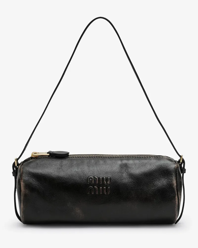Miu Miu Aviator Mini leather shoulder bag -  - gender_Woman Brown