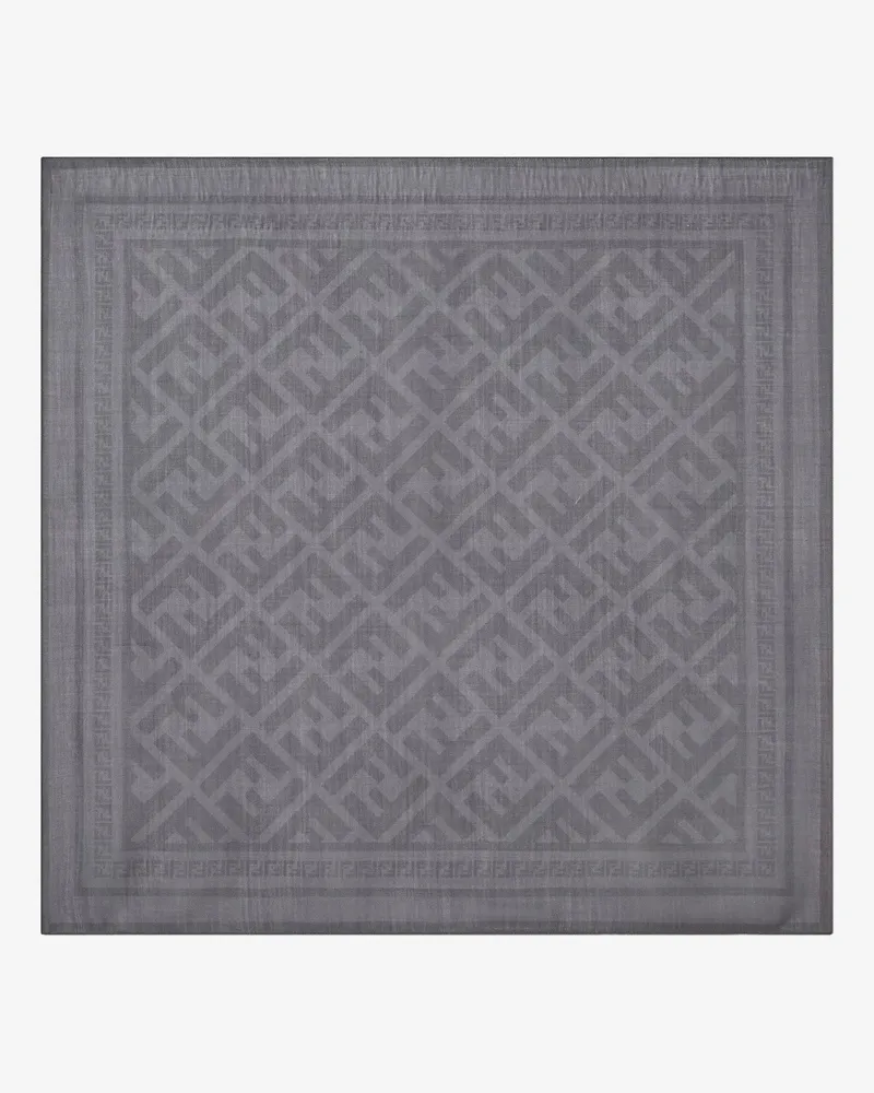 Fendi Wool and silk scarf -  - gender_Man Grey